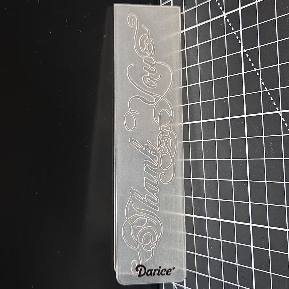 Thank You Embossing folder Darice